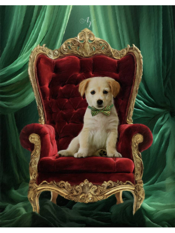 Christmas Veils Holiday Pet Customized Photo Paintings