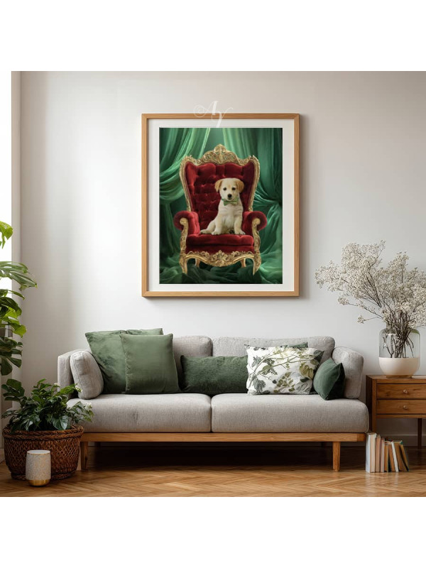 Christmas Veils Holiday Pet Customized Photo Paintings