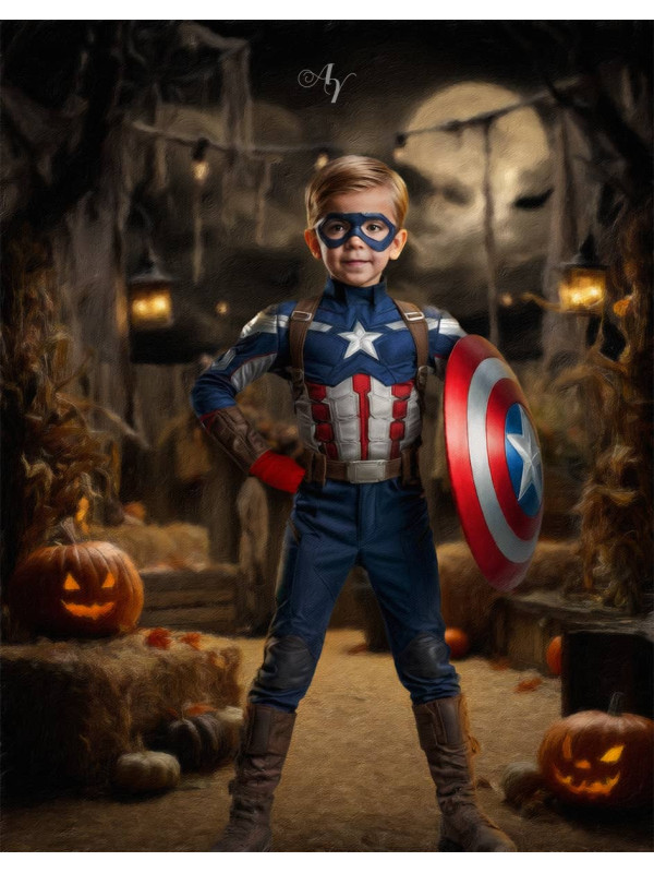 Spooky Halloween Child Customized Photo Paintings