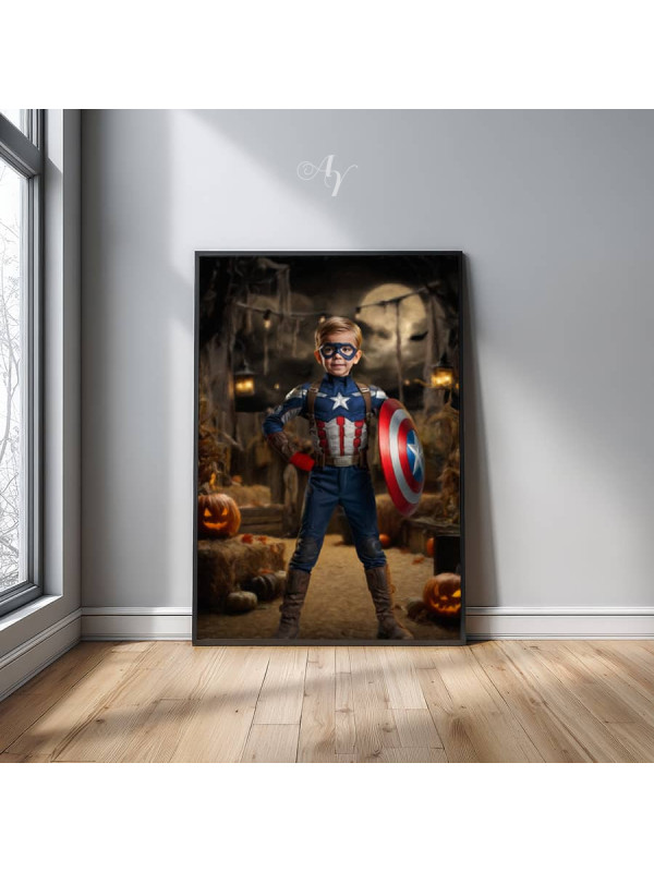 Spooky Halloween Child Customized Photo Paintings