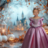 Halloween Castle Child Customized Photo Paintings