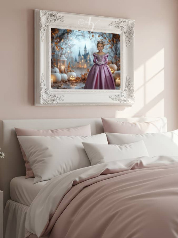 Halloween Castle Child Customized Photo Paintings