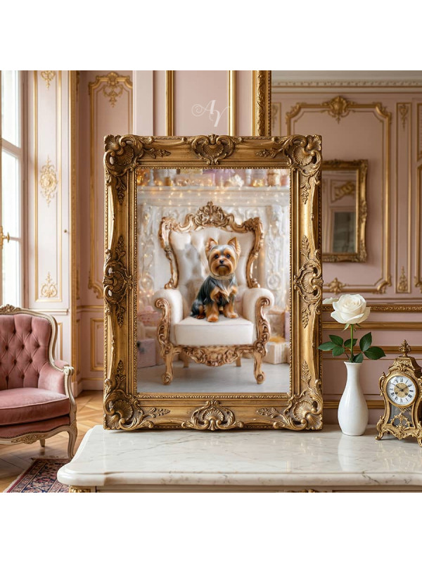 Victorian Holiday Pet Customized Photo Paintings