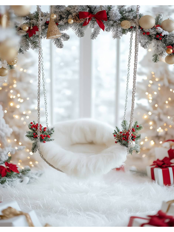 Festive Holiday Pet Swing Customized Photo Paintings