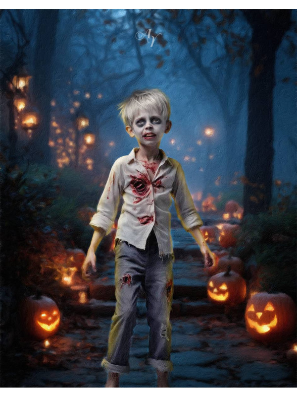 Halloween Zombie Walk Customized Photo Paintings
