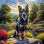 Shepherd Mix Breed Dog Portrait Paintings