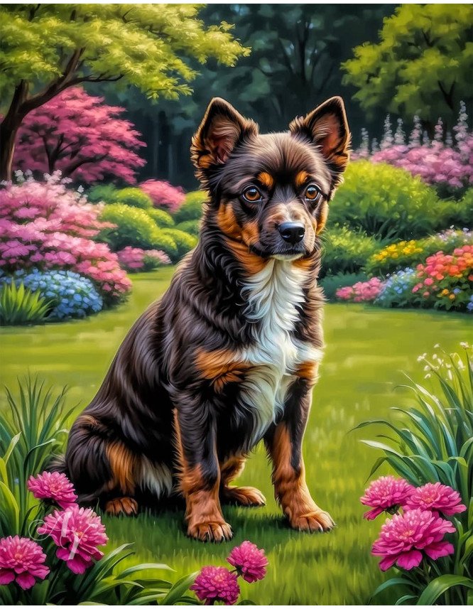 Brown Rust Mix Breed Dog Portrait Paintings Brown Rust Mix Breed Dog Portrait Paintings