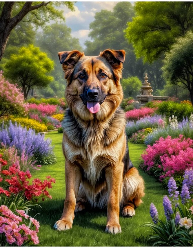 Shepherd Mix Breed Dog Portrait Paintings Shepherd Mix Breed Dog Portrait Paintings