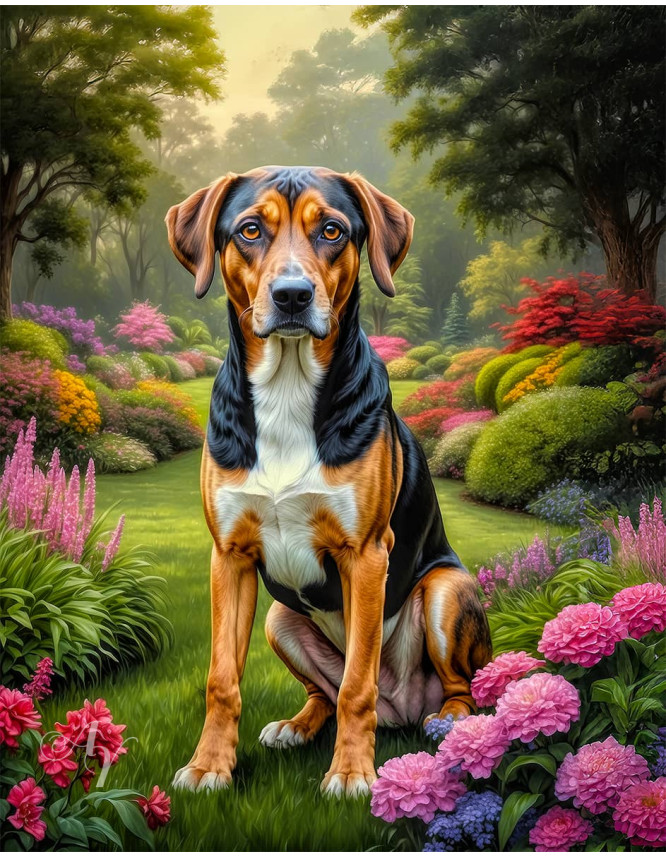 Tri Color Mix Breed Dog Portrait Paintings Tri Color Mix Breed Dog Portrait Paintings