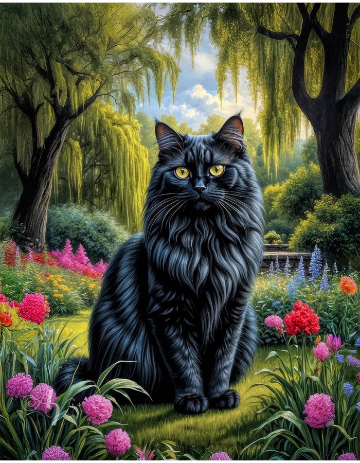 Angora Cat Portrait Paintings Angora Cat Portrait Paintings