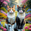 Calico Cat Portrait Paintings