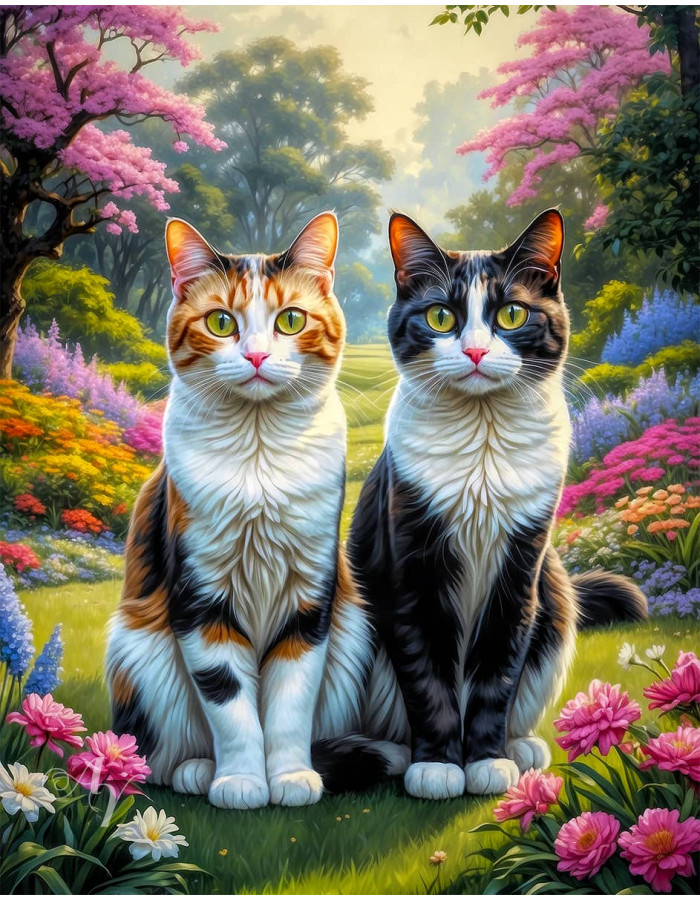 Calico Cat Portrait Paintings Calico Cat Portrait Paintings