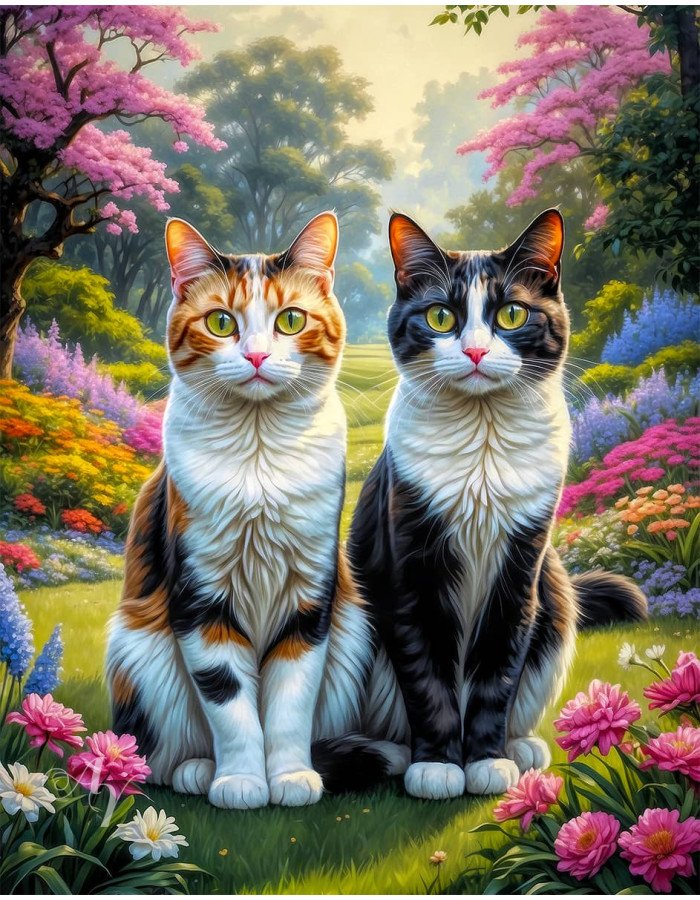 Calico Cat Portrait Paintings Calico Cat Portrait Paintings