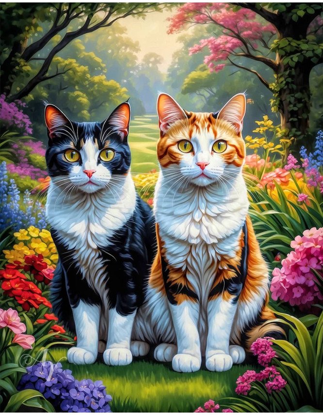 Calico Cat Portrait Paintings Calico Cat Portrait Paintings