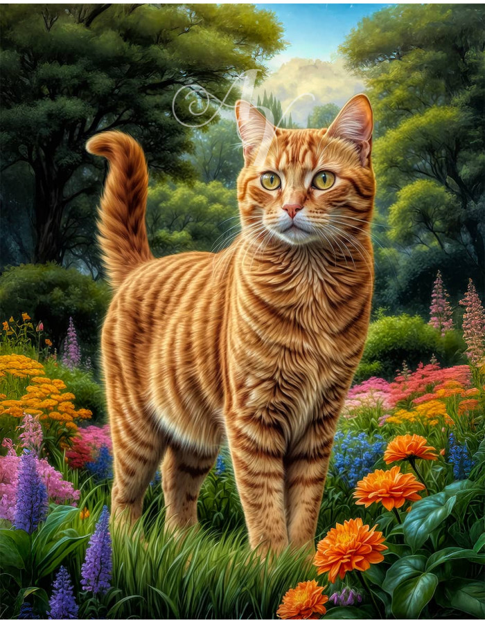 Orange Tabby Cat Portrait Paintings Orange Tabby Cat Portrait Paintings