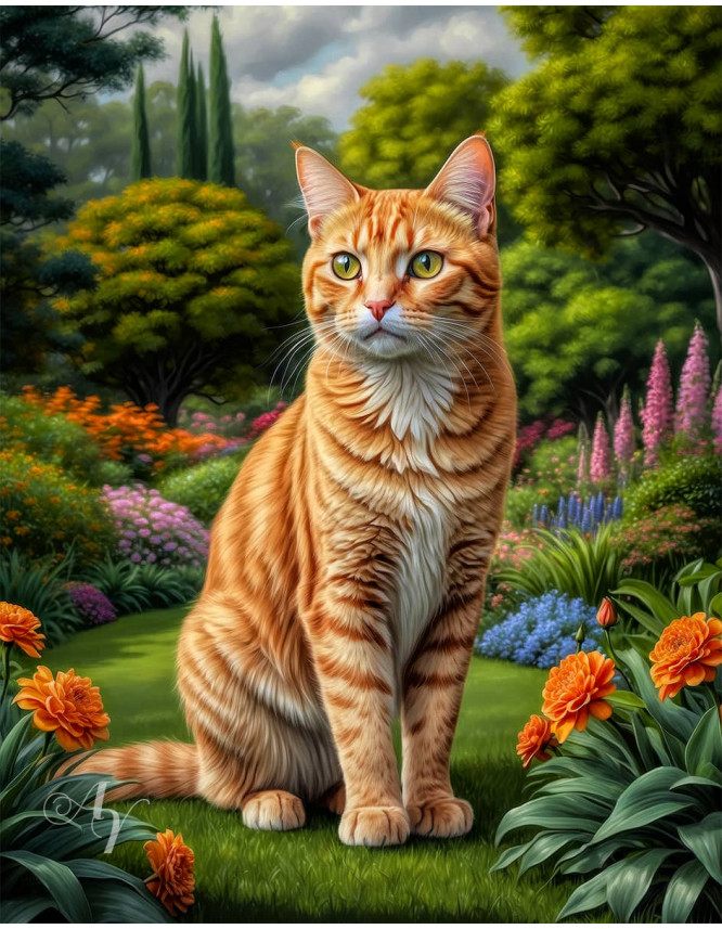 Orange Tabby Cat Portrait Paintings Orange Tabby Cat Portrait Paintings