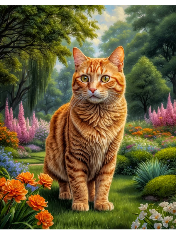Orange Tabby Cat - Kitten Portrait Paintings