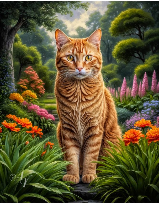 Orange Tabby Cat Portrait Paintings Orange Tabby Cat Portrait Paintings