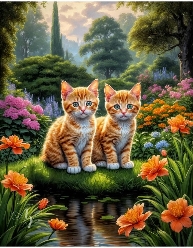 Orange Tabby Cat Portrait Paintings Orange Tabby Cat Portrait Paintings