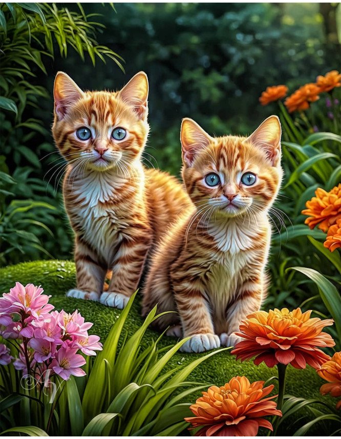 Orange Tabby Cat Portrait Paintings Orange Tabby Cat Portrait Paintings