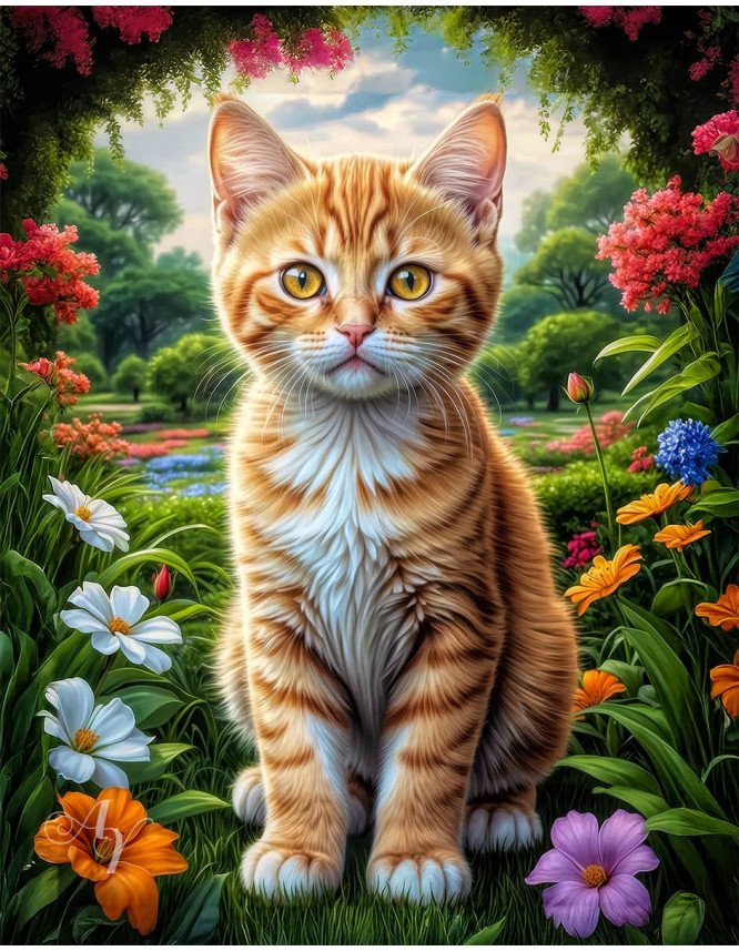 Orange Tabby Cat Portrait Paintings Orange Tabby Cat Portrait Paintings