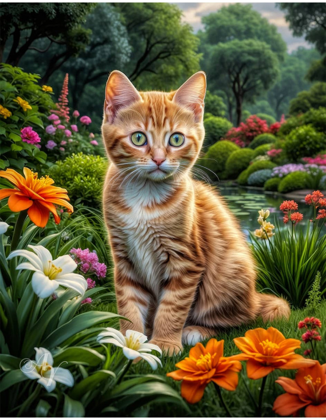 Orange Tabby Cat Portrait Paintings Orange Tabby Cat Portrait Paintings
