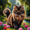 Persian Cat Portrait Paintings