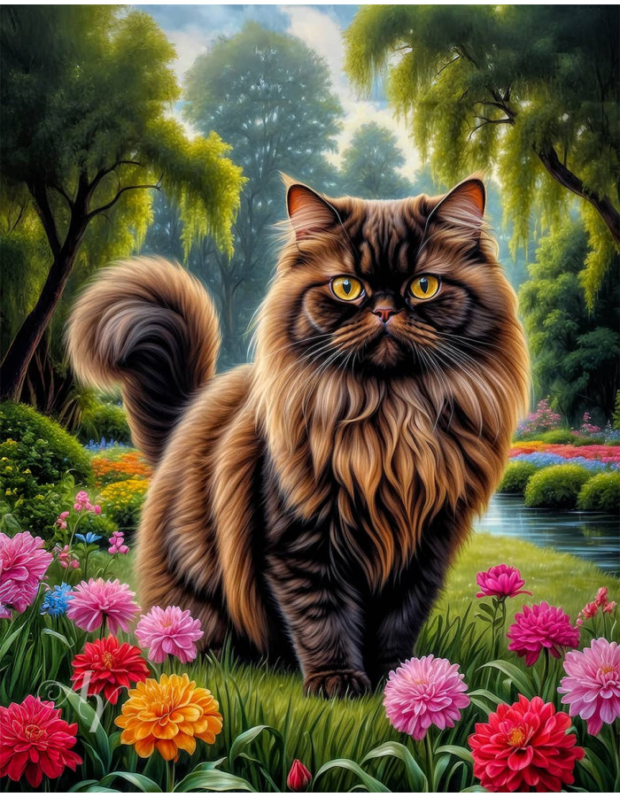 Persian Cat Portrait Paintings Persian Cat Portrait Paintings