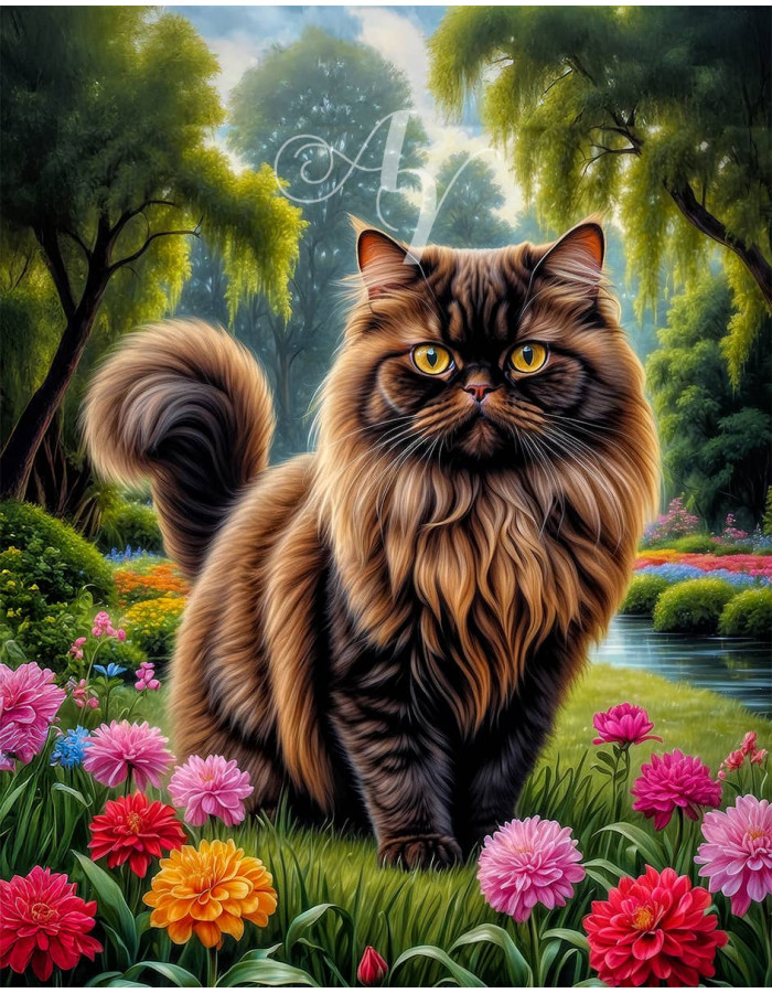 Persian Cat Portrait Paintings Persian Cat Portrait Paintings