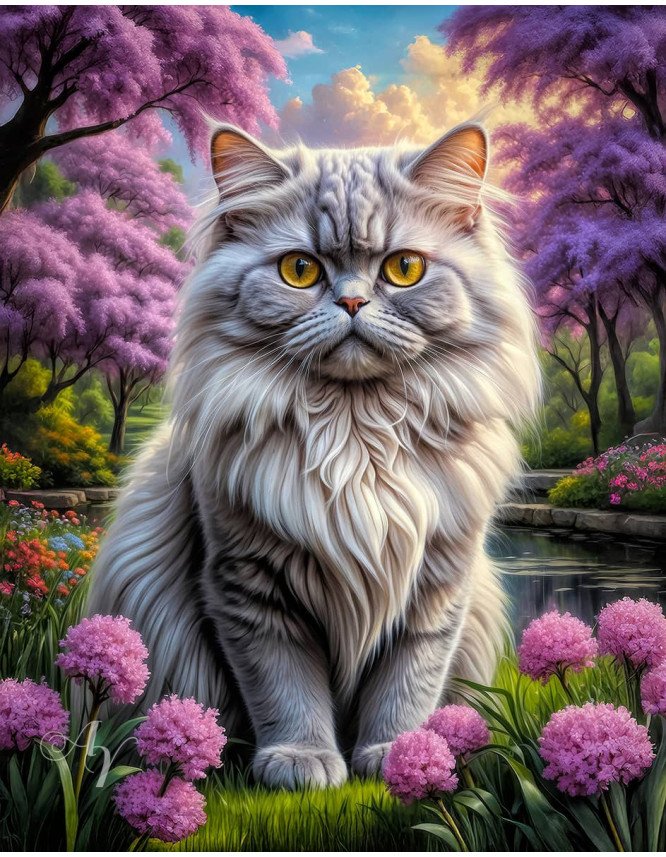 Persian Cat Portrait Paintings Persian Cat Portrait Paintings