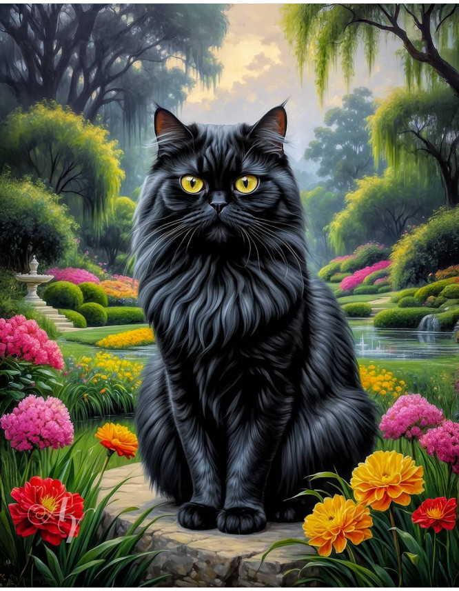 Persian Cat Portrait Paintings