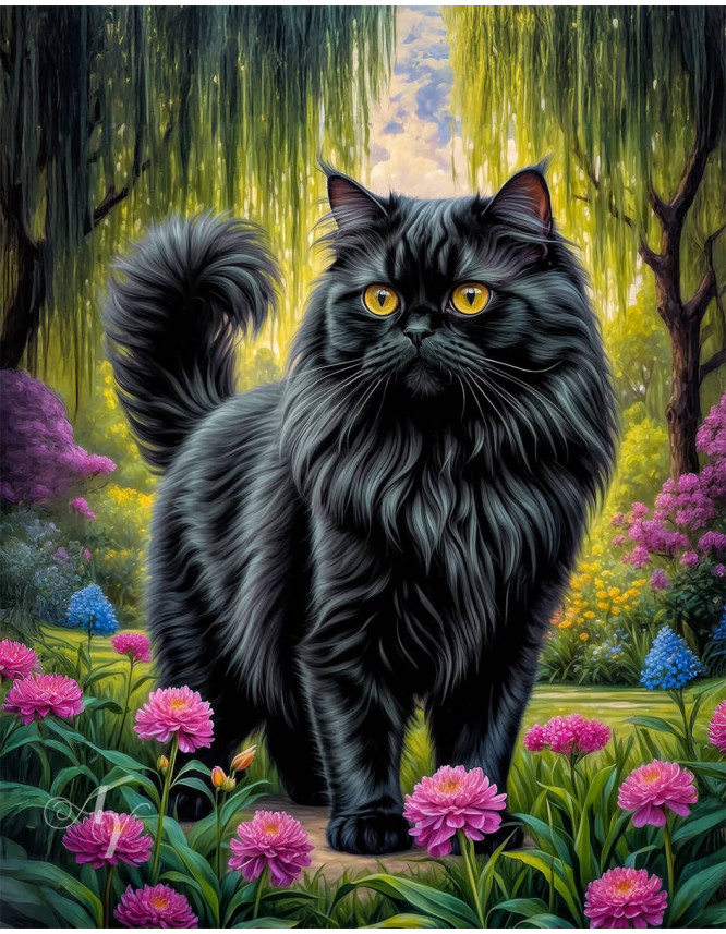 Persian Cat Portrait Paintings