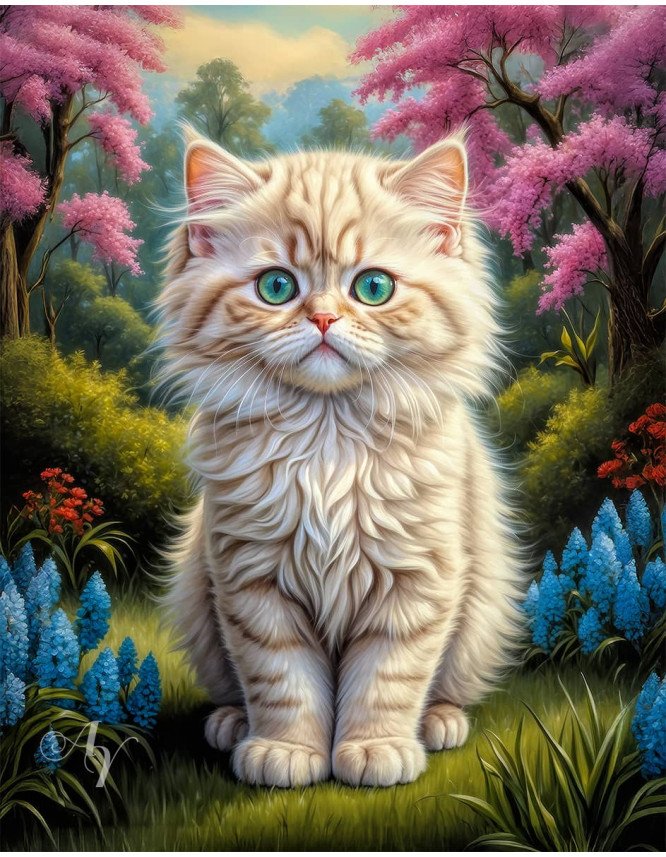 Persian Cat Portrait Paintings Persian Cat Portrait Paintings