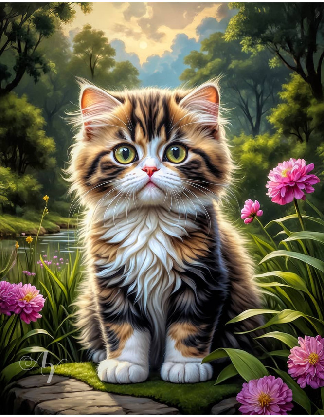 Persian Cat Portrait Paintings Persian Cat Portrait Paintings