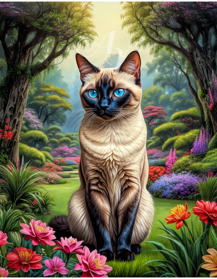 Siamese Cat Portrait Paintings Siamese Cat Portrait Paintings