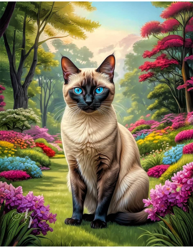 Siamese Cat Portrait Paintings Siamese Cat Portrait Paintings