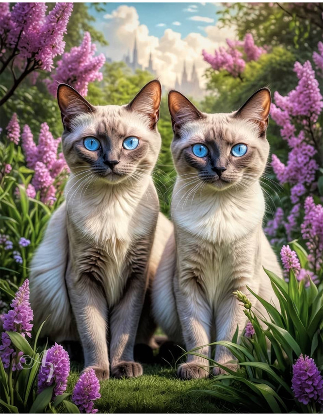Siamese Cat Portrait Paintings Siamese Cat Portrait Paintings