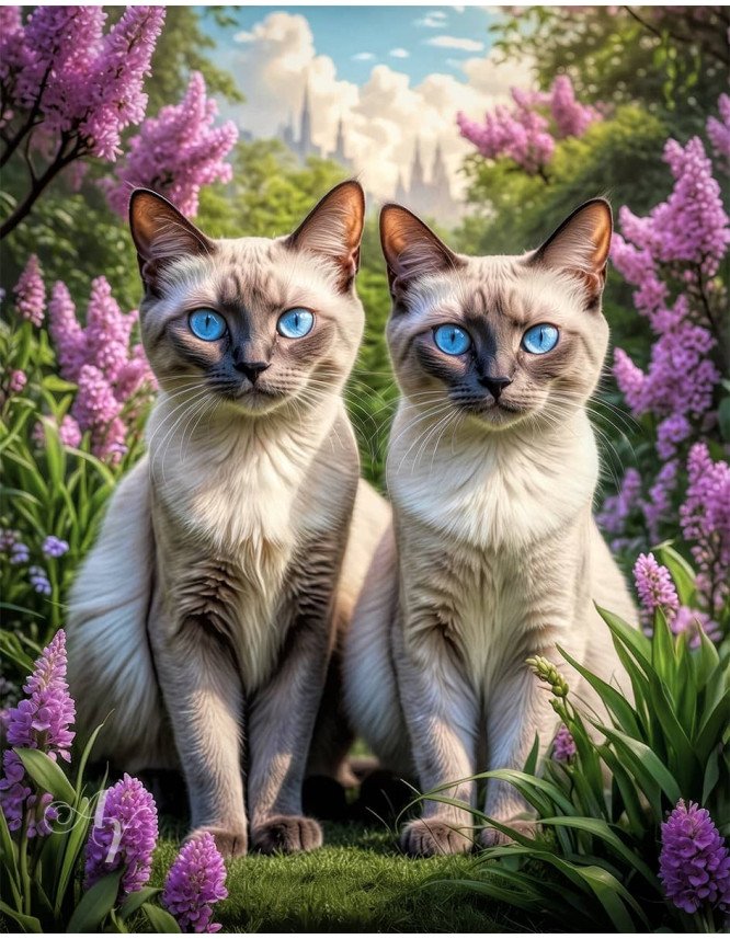Siamese Cat Portrait Paintings Siamese Cat Portrait Paintings