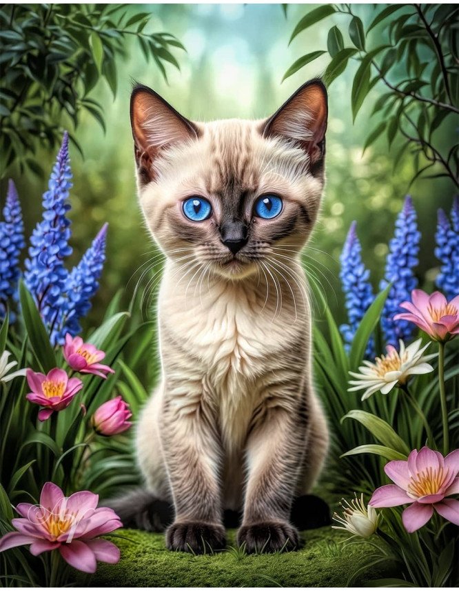 Siamese Cat Portrait Paintings Siamese Cat Portrait Paintings