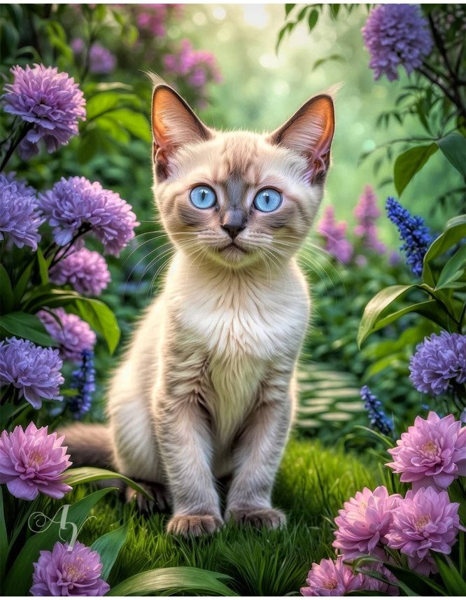 Siamese Cat Portrait Paintings Siamese Cat Portrait Paintings