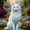 White Cat Portrait Paintings