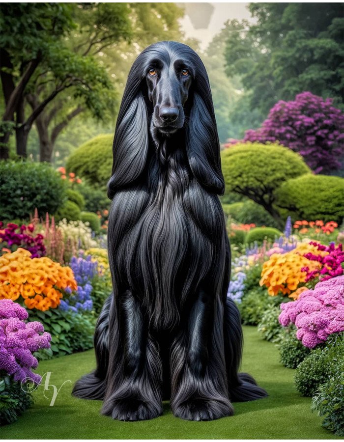 Afghan Hound Dog Portrait Paintings Afghan Hound Dog Portrait Paintings