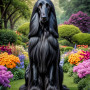 Afghan Hound Dog Portrait Paintings