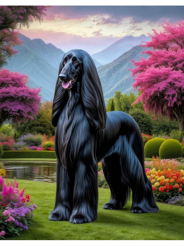 Afghan Hound Dog 1