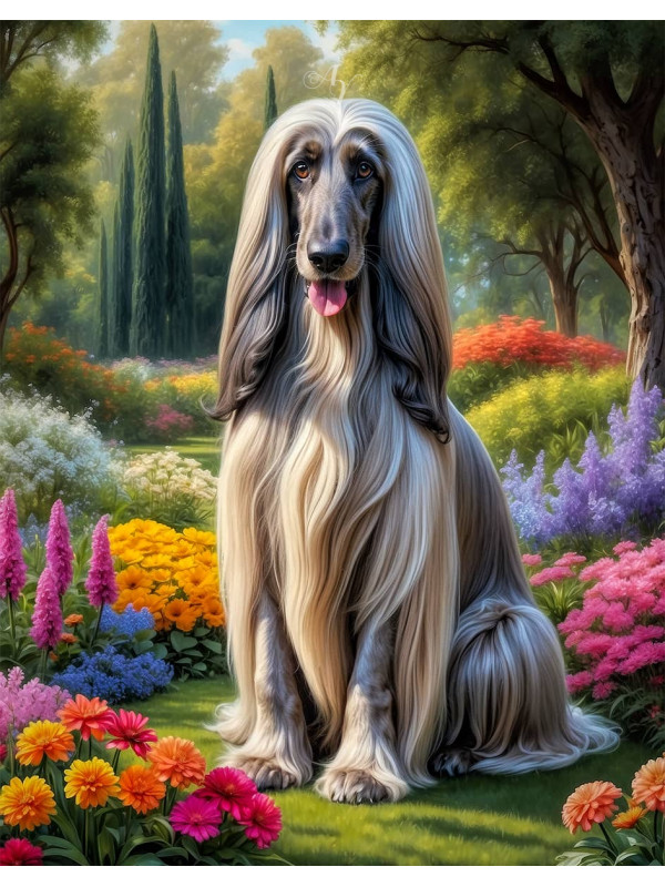 Afghan Hound Dog 1