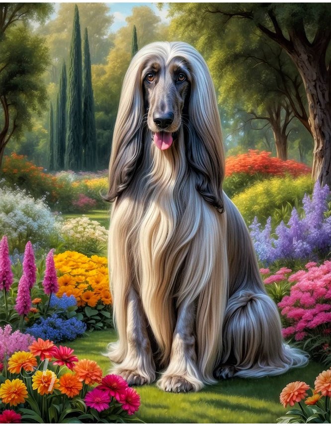 Afghan Hound Dog Portrait Paintings Afghan Hound Dog Portrait Paintings