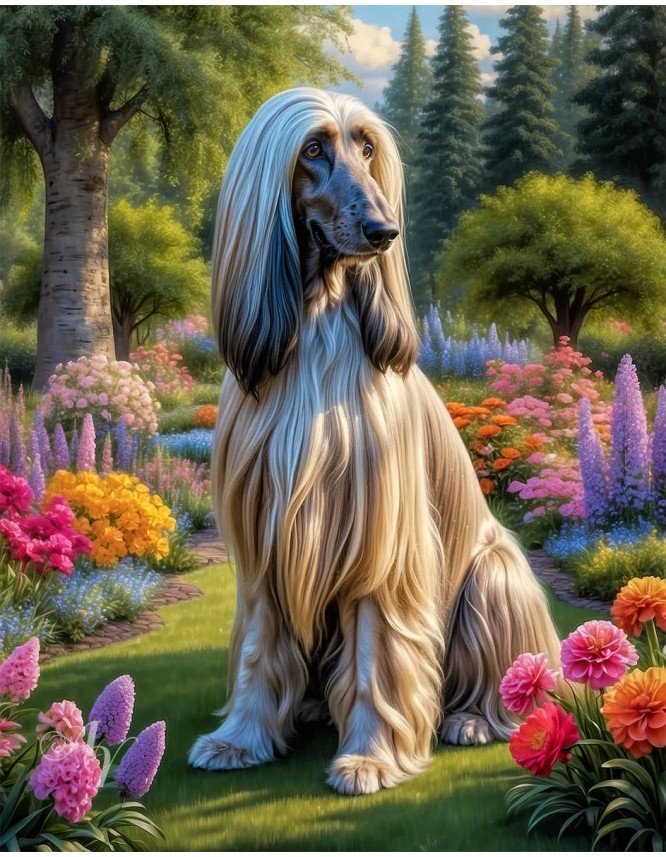 Afghan Hound Dog Portrait Paintings Afghan Hound Dog Portrait Paintings