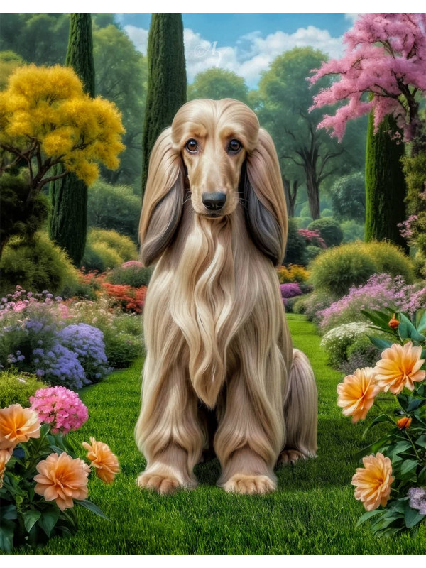 Afghan Hound Dog 1