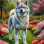 Akita Dog Portrait Paintings