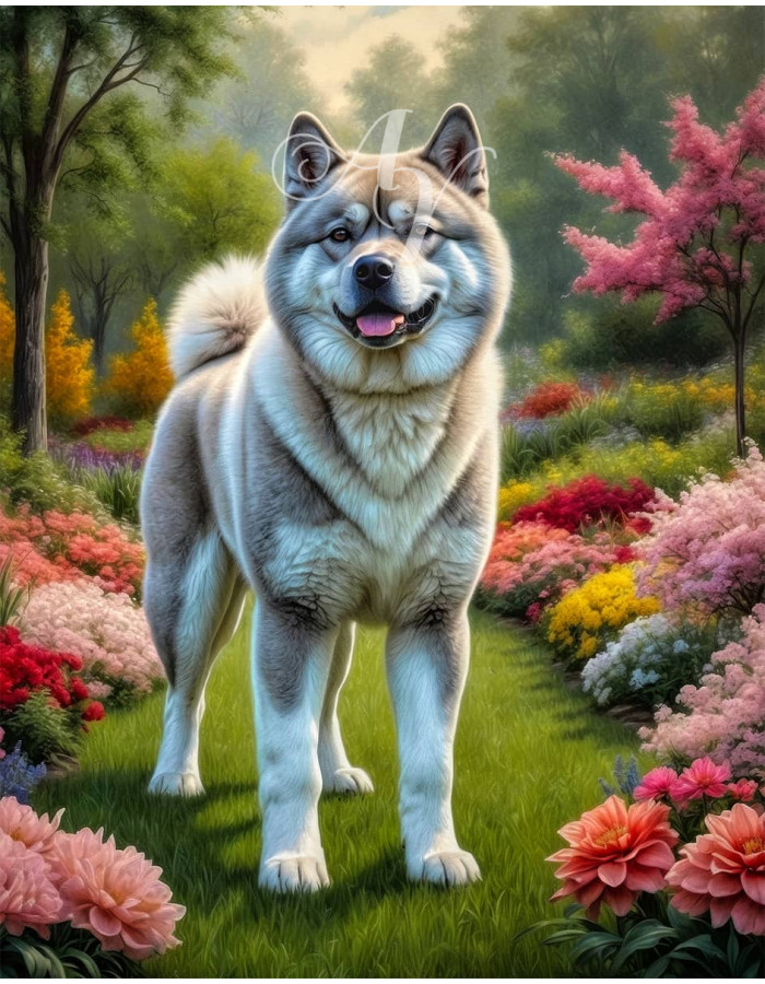 Akita Dog Portrait Paintings Akita Dog Portrait Paintings